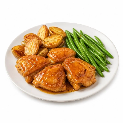 HelloFresh Amazing Apricot Chicken with Fingerling Potatoes and Green Beans