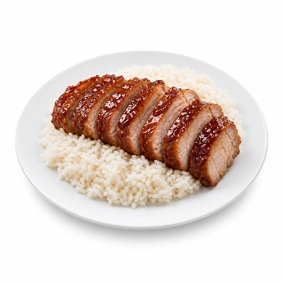 HelloFresh Apricot Balsamic-Glazed Pork Tenderloin with Ginger Rice