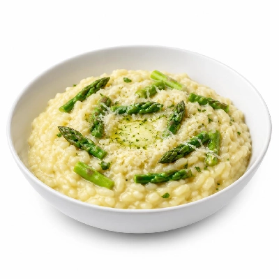 HelloFresh Asparagus Risotto with Garlic Herb Butter and Parmesan