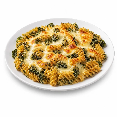 HelloFresh Baked Fusilli Pasta with Kale and Fresh Mozzarella Cheese