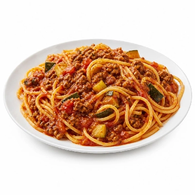 HelloFresh Beef Ragu Spaghetti with Zucchini and Italian Seasonings
