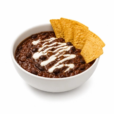 HelloFresh Black Bean Chili with Zesty Tortilla Chips and Spicy Crema