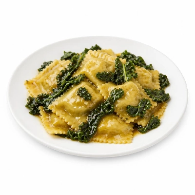 HelloFresh Butternut Squash Agnolotti with Kale in a Sage Brown Butter Sauce