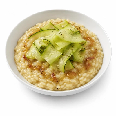 HelloFresh Caramelized Shallot Risotto with Lemony Zucchini Ribbons
