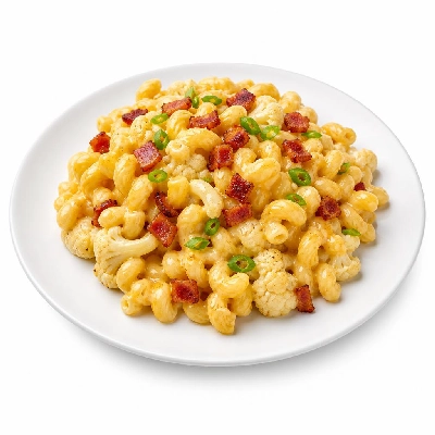 HelloFresh Cauliflower Pancetta Mac 'N' Cheese with Cavatappi and Scallions