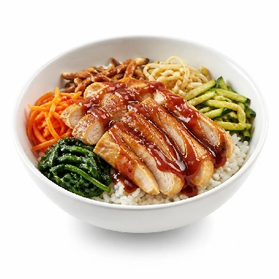HelloFresh Chicken Bibimbap for Dinner with a Korean Burrito Lunch