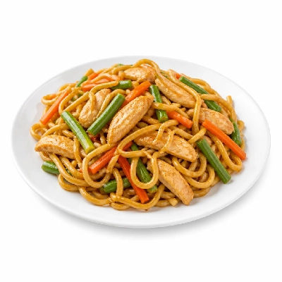 HelloFresh Chicken Lo Mein with Carrots and Green Beans