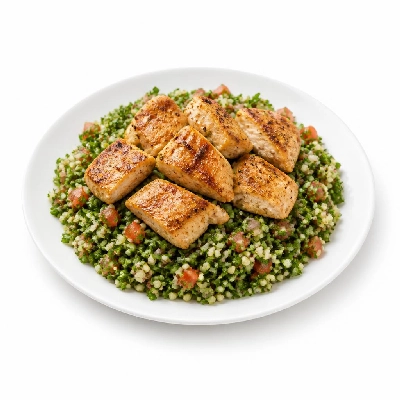 HelloFresh Chicken Over Tabbouleh