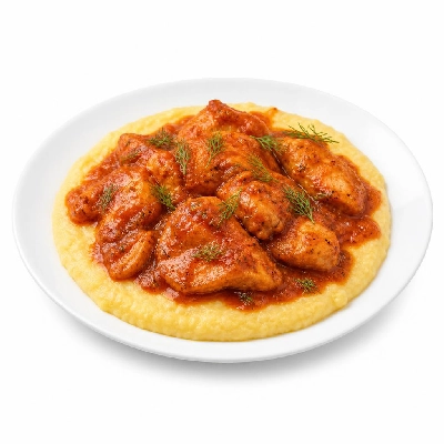 HelloFresh Chicken Paprikash with Creamy Polenta and Dill