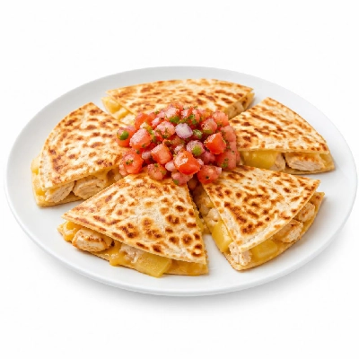 HelloFresh Chicken Pineapple Quesadillas with Pico de Gallo and Southwestern Spices