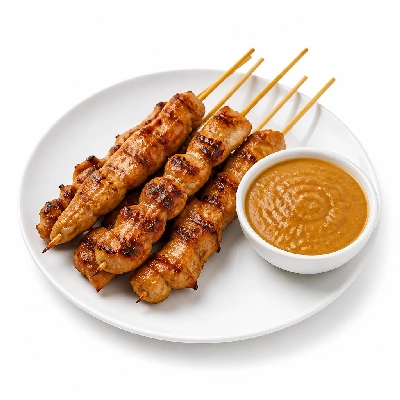 HelloFresh Chicken Satay Skewers with Peanut Sauce