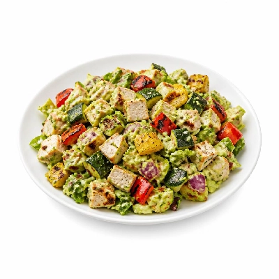 HelloFresh Chopped Chicken Salad with Charred Veggies and Avocado-Lime Dressing