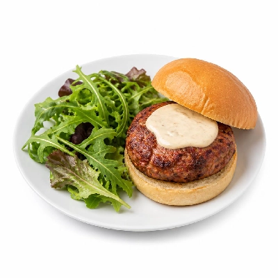 HelloFresh Chorizo Burgers with Aioli and a Green Salad