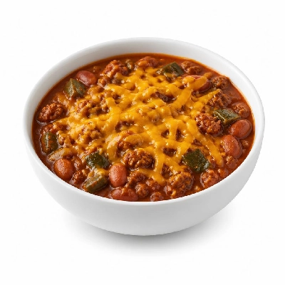 HelloFresh Classic Beef Chili with Borlotti Beans Poblano Pepper and Cheddar Cheese
