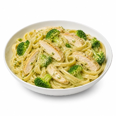 HelloFresh Creamy Chicken Pasta with Broccoli in a Lemon Basil Sauce