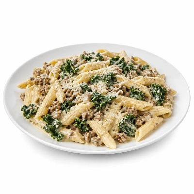 HelloFresh Creamy Tuscan Beef and Penne with Kale and Parmesan