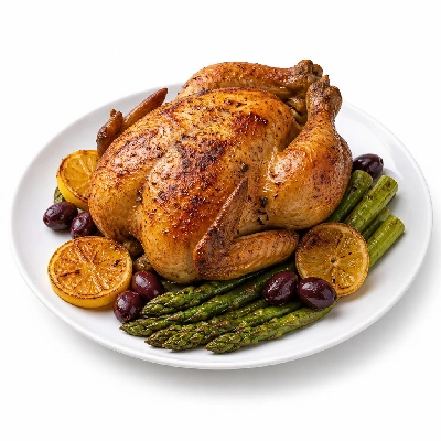 HelloFresh Crispy Roasted Chicken with Caramelized Lemon Olives & Asparagus