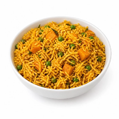 HelloFresh Curried Veggie Biryani with Sweet Potato Peas and Herbs