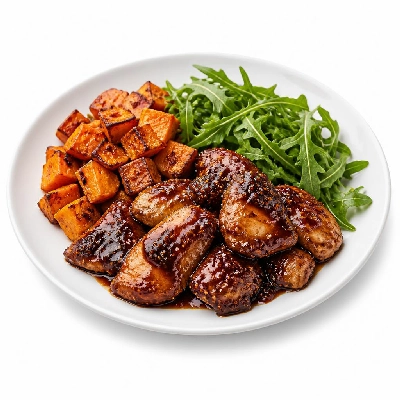HelloFresh Drizzly Balsamic Fig Chicken with Sweet Potatoes and Arugula