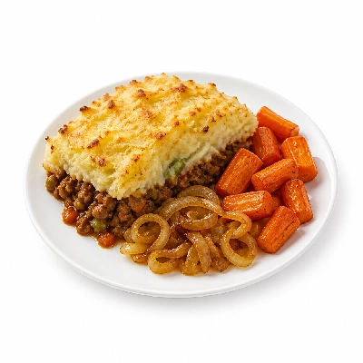 HelloFresh Easy as (Shepherd's) Pie with Caramelized Onions and Roasted Carrots