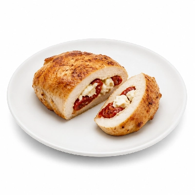 HelloFresh Fetta and Semi-Dried Tomato Stuffed Chicken with Veggie Toss Herby Mayo
