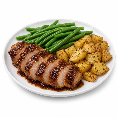 HelloFresh Figgy Pork Tenderloin with Green Beans and Rosemary Potatoes