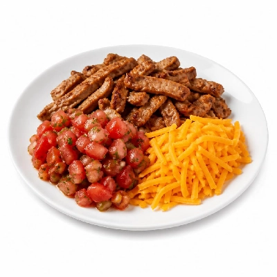 HelloFresh Fun Day Fajita Bar with Southwestern Pork Tomato Lime Salsa and Cheddar Cheese