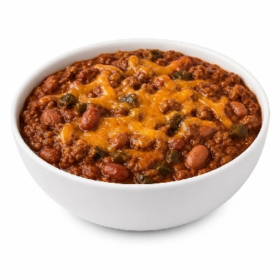HelloFresh Game-Day Beef Chili with Borlotti Beans Poblano Pepper and Cheddar Cheese