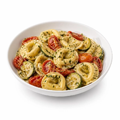 HelloFresh Garlic Herb Tortelloni with Roasted Tomato and Zucchini