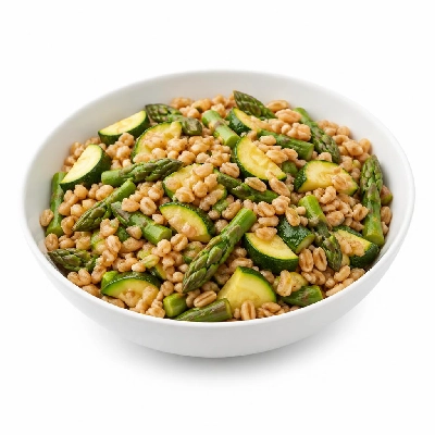 HelloFresh Gorgeous Green Farro Bowl with Asparagus and Zucchini