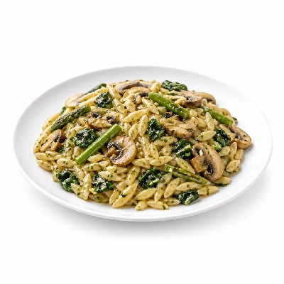 HelloFresh Hearty Mushroom & Green Veggie Risoni