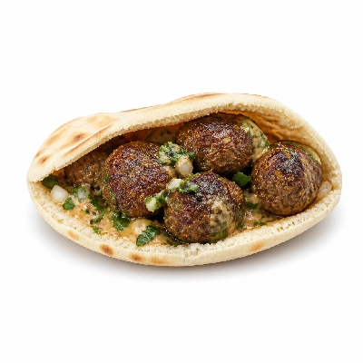 HelloFresh Herby Beef Meatballs Pita Platter