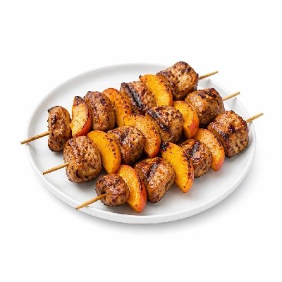 HelloFresh Jerk Chicken and Peach Skewers