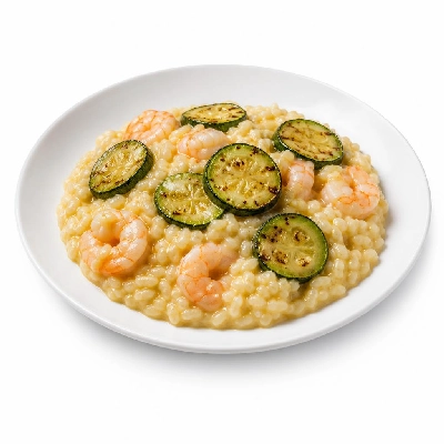 HelloFresh Lemony Shrimp Risotto with Roasted Zucchini
