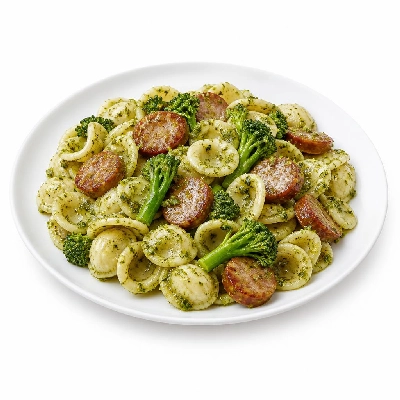 HelloFresh Little Ears Pasta with Sausage Baby Broccoli and Pesto