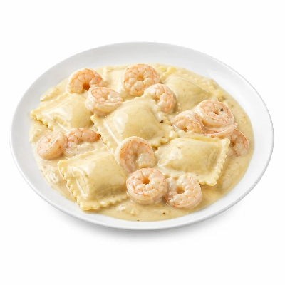 HelloFresh Lobster Ravioli and Shrimp in a Lemon Cream Sauce