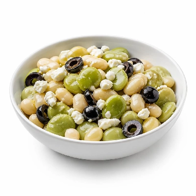HelloFresh Mediterranean Butter Bean Salad with Feta and Black Olive-Sherry Vinaigrette