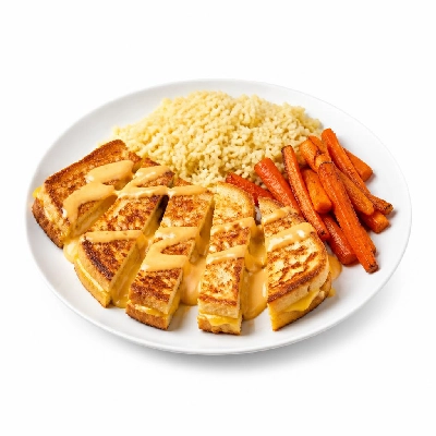 HelloFresh Mediterranean Grilling Cheese Bowls with Couscous Carrots and Harissa Crema