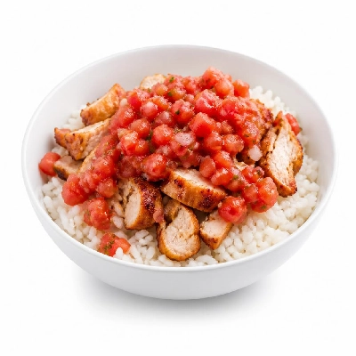 HelloFresh Mexican Chicken and Rice Bowl with Salsa Fresca