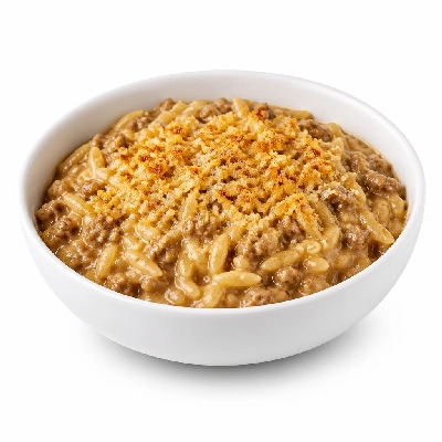 HelloFresh One-Pot Beef Orzotto with Cheesy Breadcrumbs