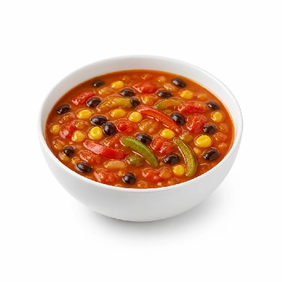 HelloFresh One-Pot Tortilla Soup with Black Beans Corn and Bell Pepper
