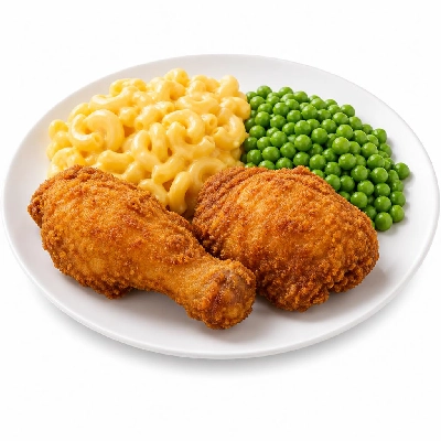 HelloFresh Oven-Fried Chicken with Creamy Macaroni and Peas