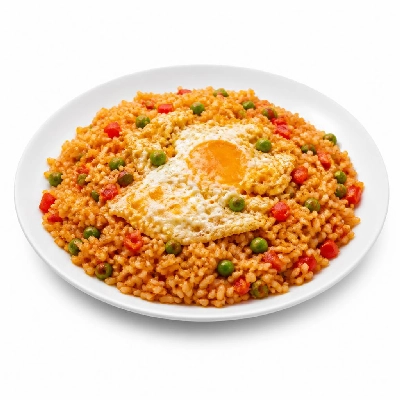 HelloFresh Paella Con Huevos with Bell Pepper Peas and Smoked Paprika