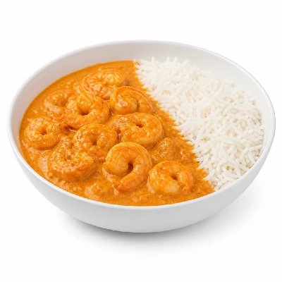HelloFresh Palak's South Indian Shrimp Curry with Coconut Milk and Basmati Rice