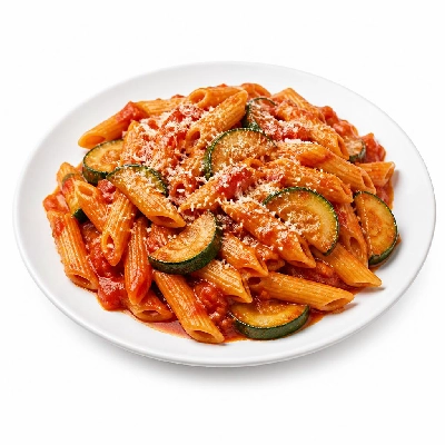 HelloFresh Pasta Parmesan with Zucchini Tuscan Herbs and Marinara Sauce