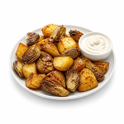 HelloFresh Patatas Bravas and Crispy Artichokes with Garlicky Aioli