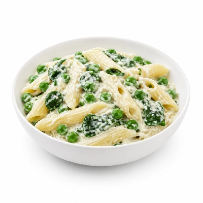 HelloFresh Penne Primavera with Peas Baby Spinach and Creamy Ricotta
