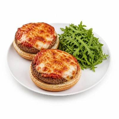 HelloFresh Pizza Burgers with Balsamic Arugula Salad