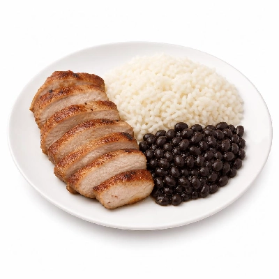HelloFresh Pork Al Mojo with Cuban Rice and Black Beans