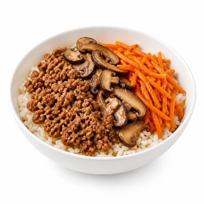 HelloFresh Pork Mushroom & Carrot Bibimbap